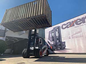 Carer Forklifts used in shipping