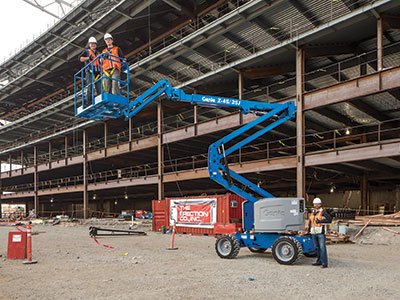 Genie Boom Lift in Construction Application