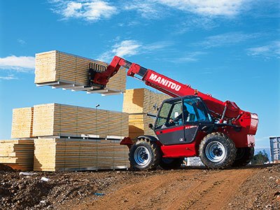Manitou Telehandler in Forestry Application