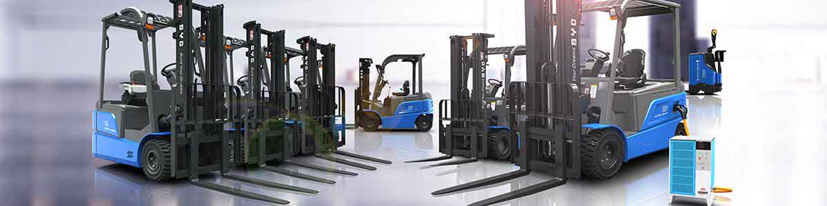 BYD Electric Forklift Lineup