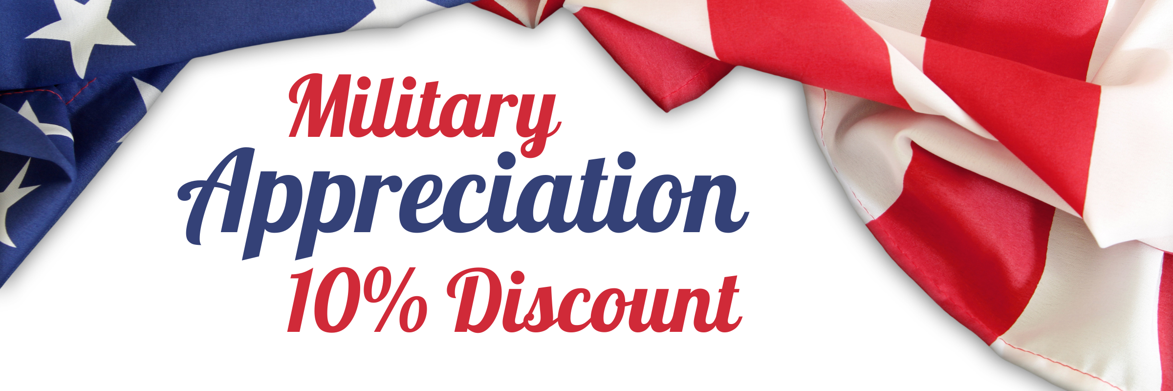 Military Discount Banner